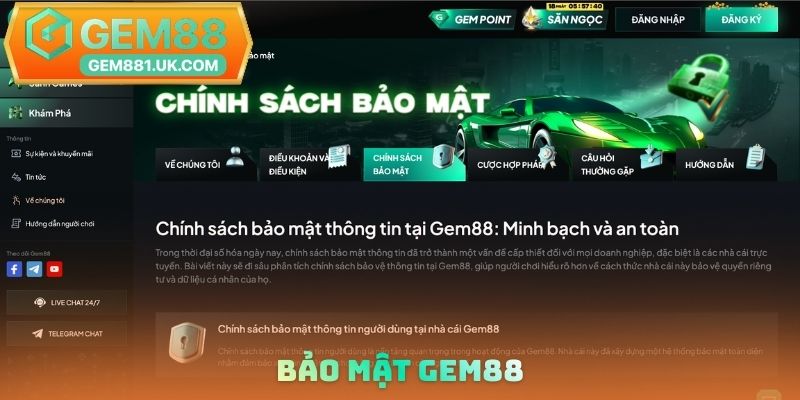 Bảo mật Gem88